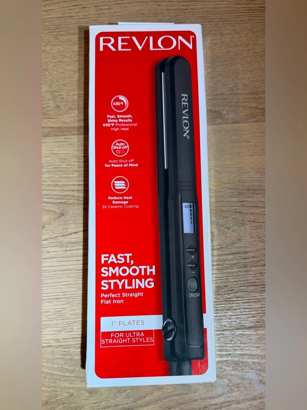 Revlon Black Flat Iron with Digital Display